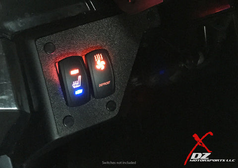 DZ Two Switch Panel Dash Plate